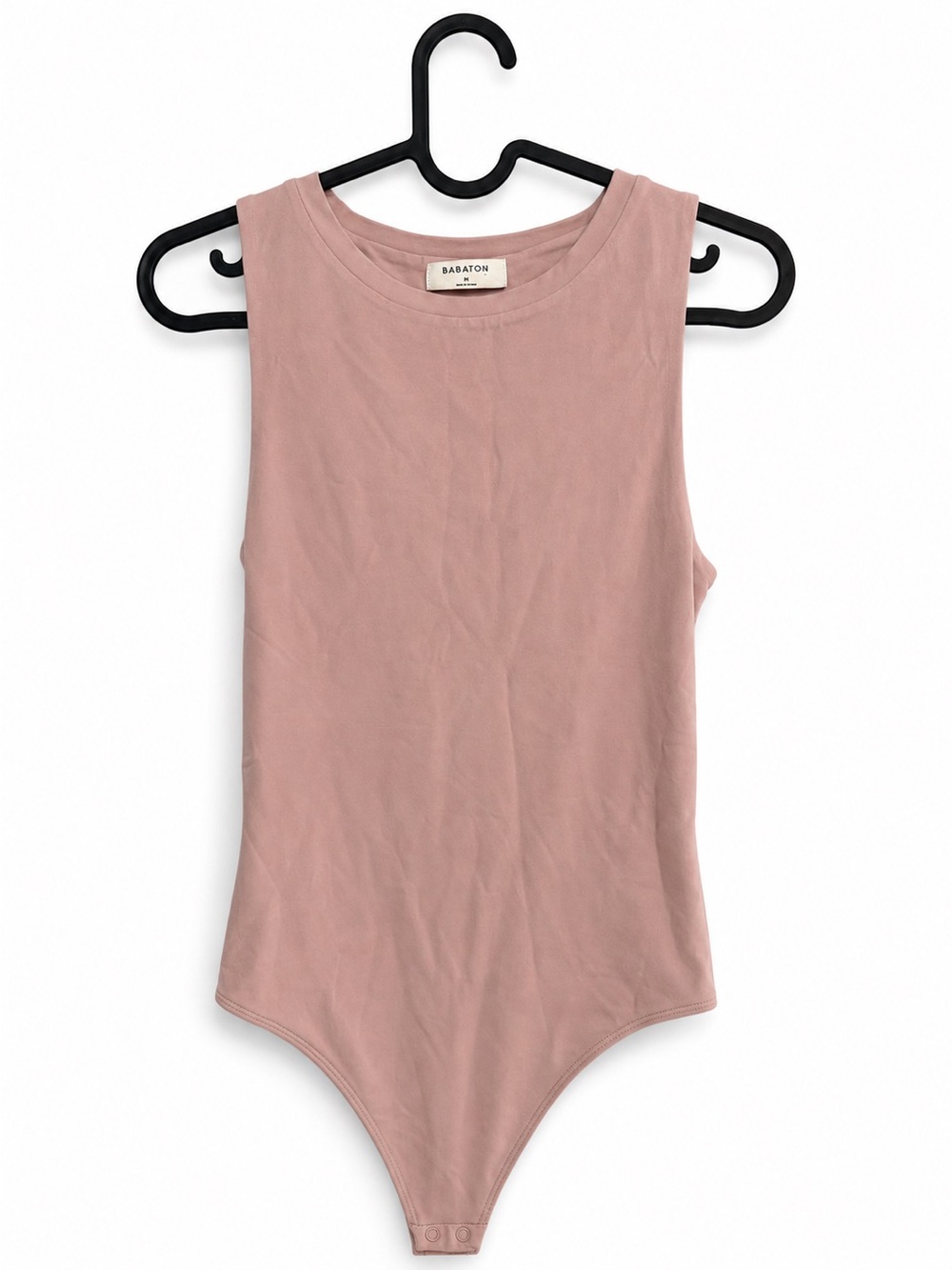 Babaton Dusty Rose Crewneck Sleeveless Bodysuit - Picture 2 of 4